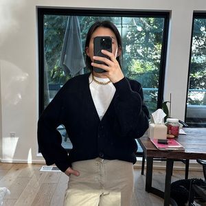 Aritzia Babaton Bespoke Black Cardigan